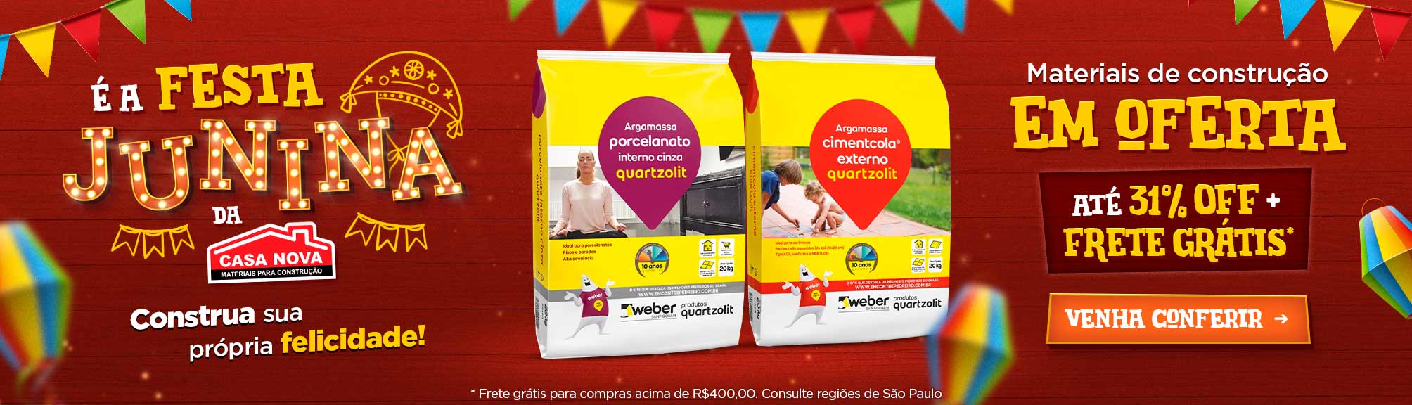 Arraiar da construção