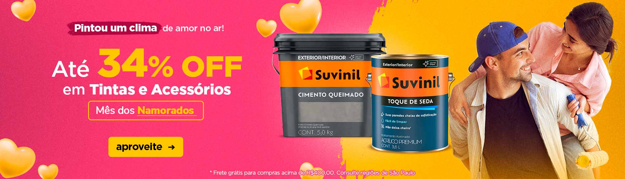 TINTAS E ACESSORIOS DIA DOS NAMORADOS