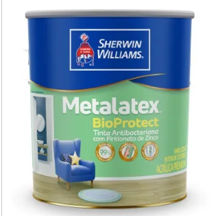 Tinta Acrilica Antimofo Bioprotect 800ml Branco Acetinado Metalatex Sherwin Williams