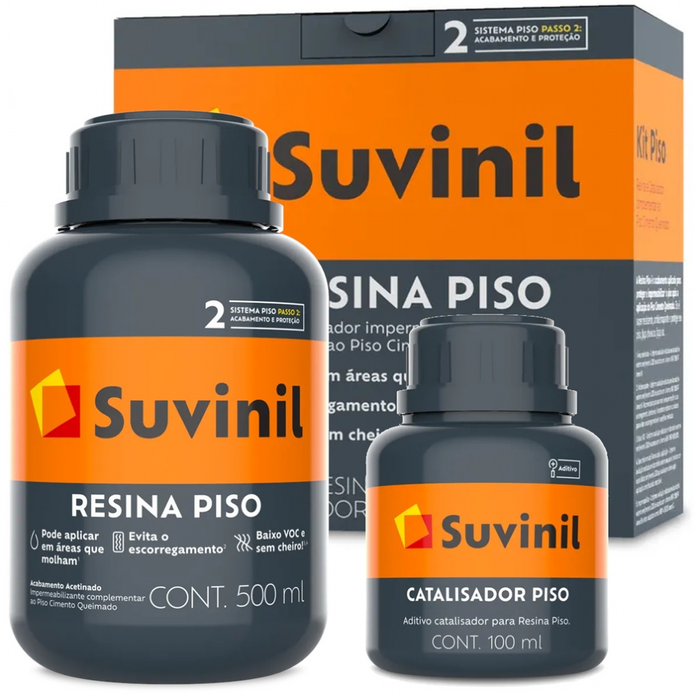 Kit Resina Para Cimento Queimado Piso Suvinil 50722286
